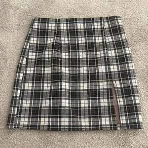 Plaid mini skirt